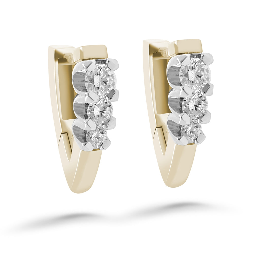 Silván timanttikorvakorut 0,48ct, 14K keltakultaa, Silván timanttikorut - Silván - Laatukoru