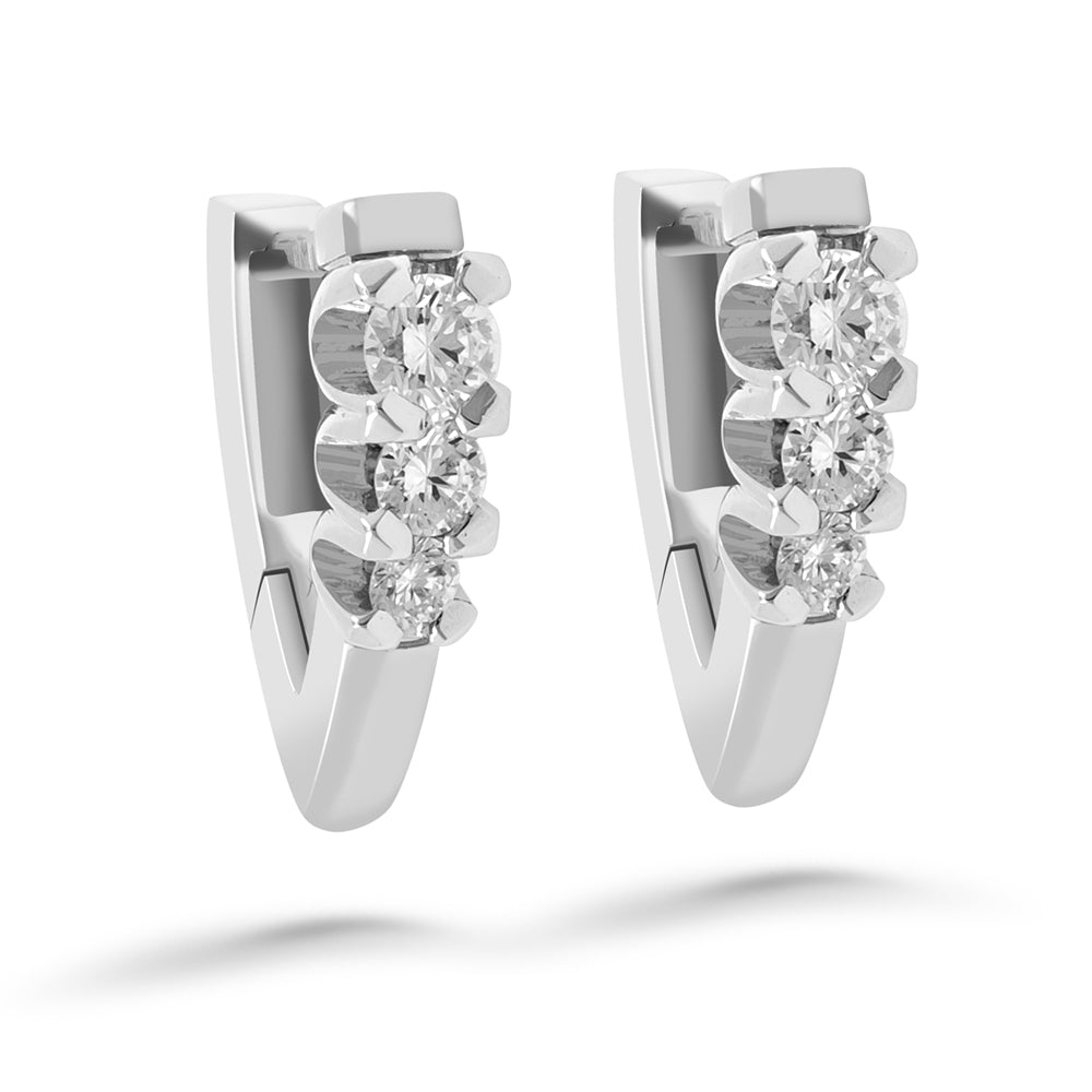 Silván timanttikorvakorut 0,48ct, 14K valkokultaa, Silván timanttikorut - Silván - Laatukoru