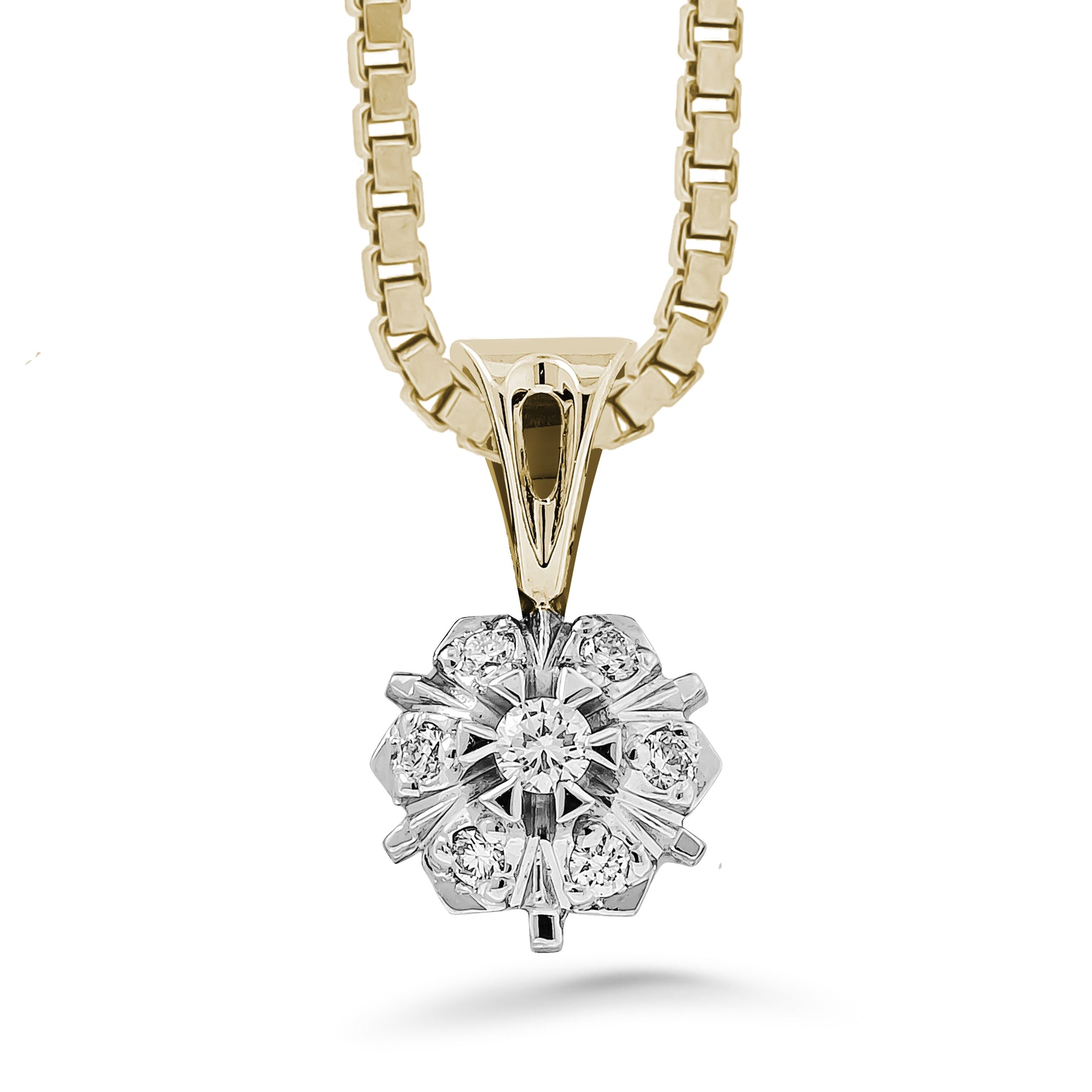 Silván timanttiriipus 0,09ct, 14K keltakultaa, Silván timanttikorut - Silván - Laatukoru