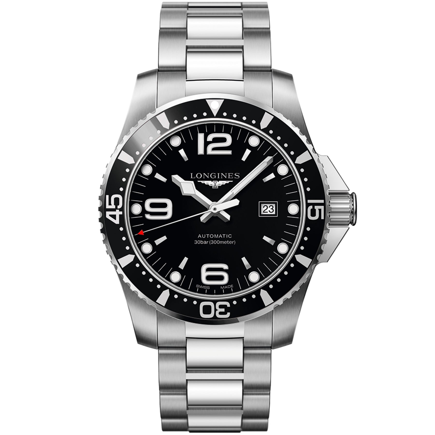 Longines L3.841.4.56.6 HydroConquest 44 mm, miesten rannekello - Longines - Laatukoru