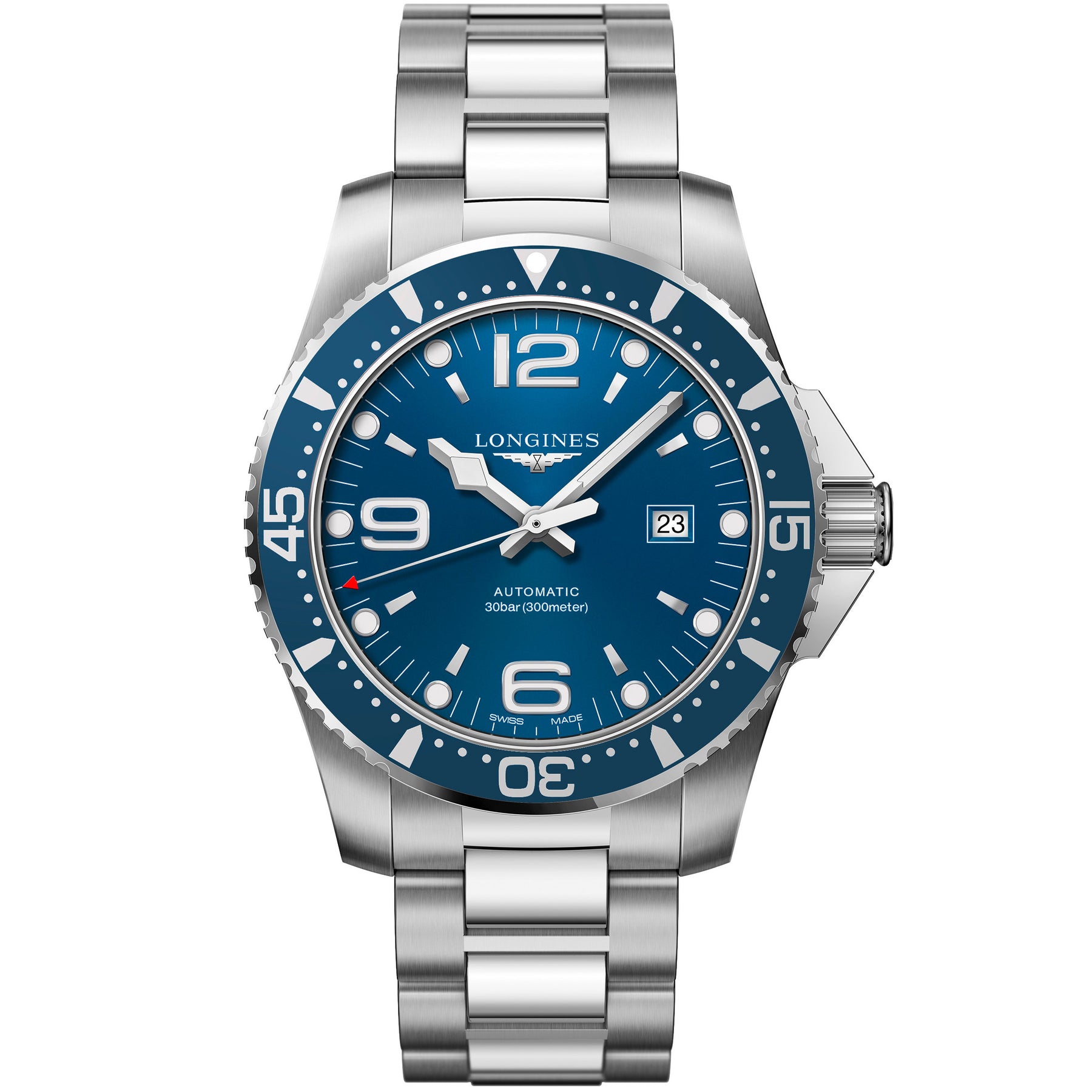 Longines L3.841.4.96.6 HydroConquest 44 mm, miesten rannekello - Longines - Laatukoru