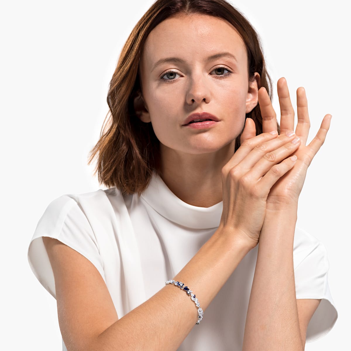 Swarovski Louison kristallirannekoru, kirkas ja sininen - Swarovski - Laatukoru