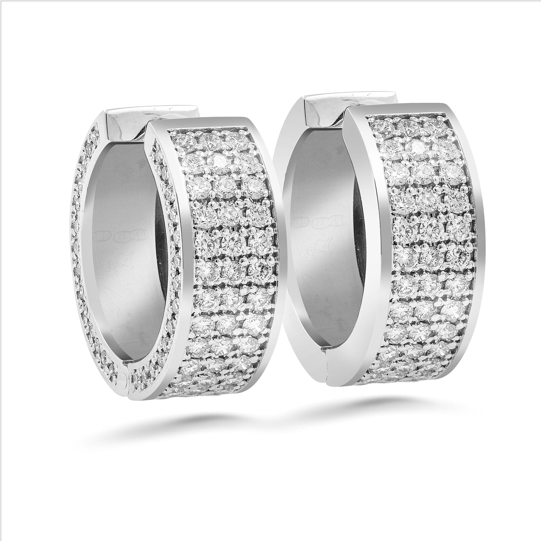 Silván timanttikorvakorut 1,94ct, 14K valkokultaa, Silván timanttikorut - Silván - Laatukoru