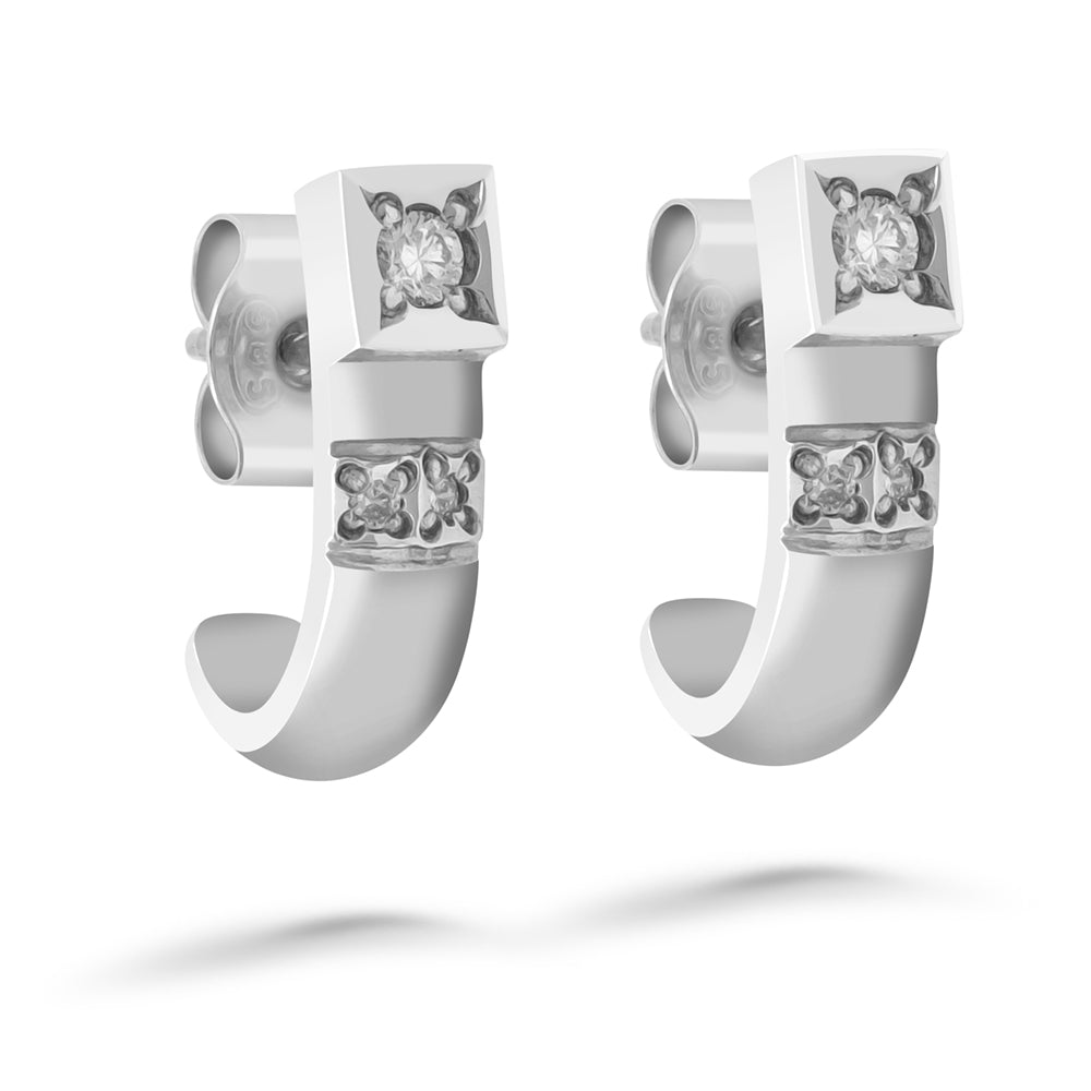 Silván timanttikorvakorut 0,10ct, 14K valkokultaa, Silván timanttikorut - Silván - Laatukoru