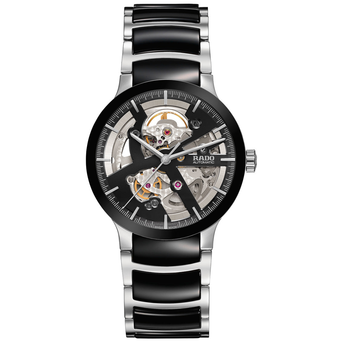 Rado Centrix Automatic Open Heart R30178152, miesten rannekello - Rado - Laatukoru