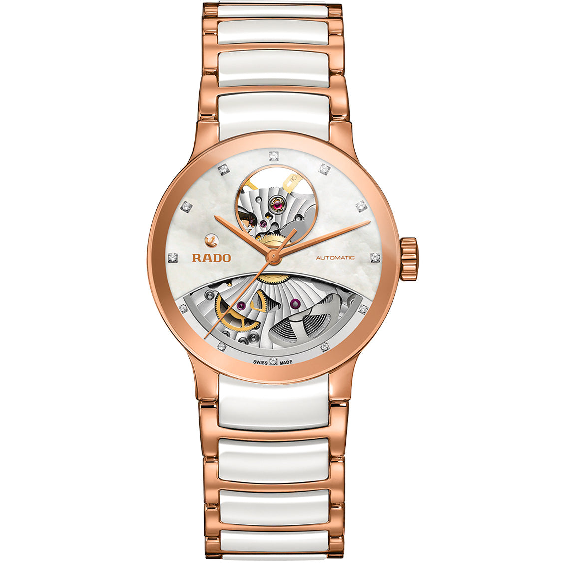 Rado Centrix Automatic Diamonds Open Heart R30248902, naisten rannekello - Rado - Laatukoru