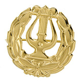 Kultainen lyyra, 14K, rintaneula - Laatukoru - Laatukoru