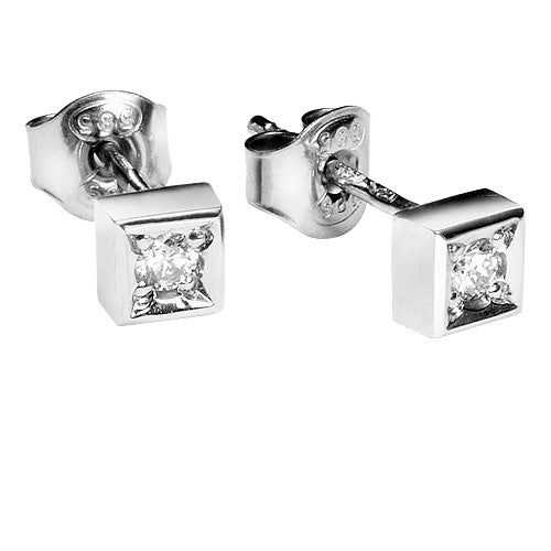 Silván timanttikorvakorut 0,10ct, 14K valkokultaa, Silván timanttikorut - Silván - Laatukoru