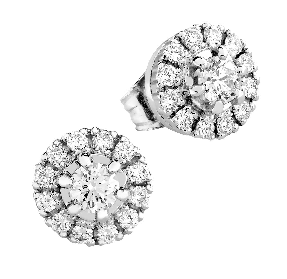 Silván timanttikorvakorut 0,82ct, 14K valkokultaa, Silván timanttikorut - Silván - Laatukoru