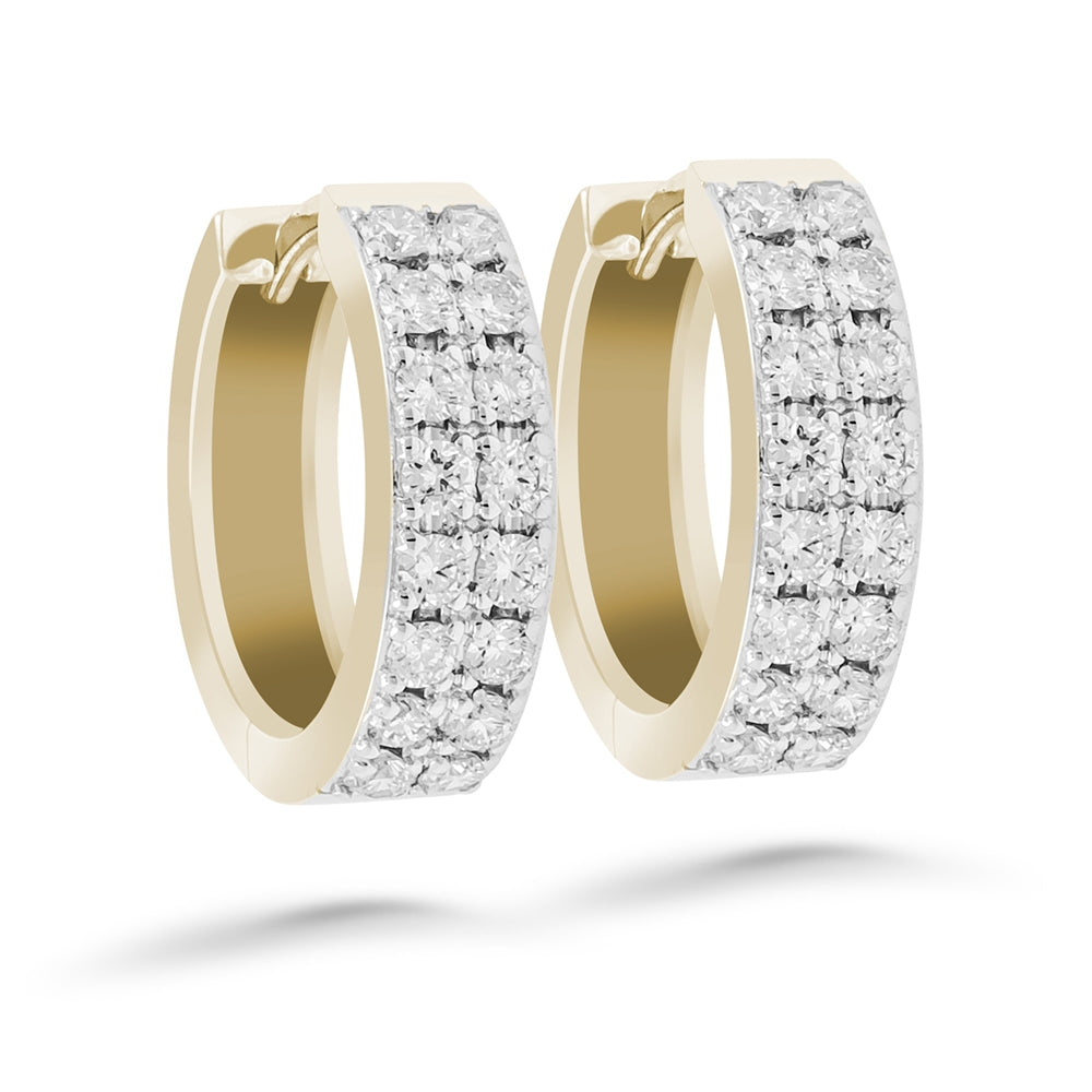 Silván timanttikorvakorut 0,64ct, 14K keltakultaa, Silván timanttikorut - Silván - Laatukoru