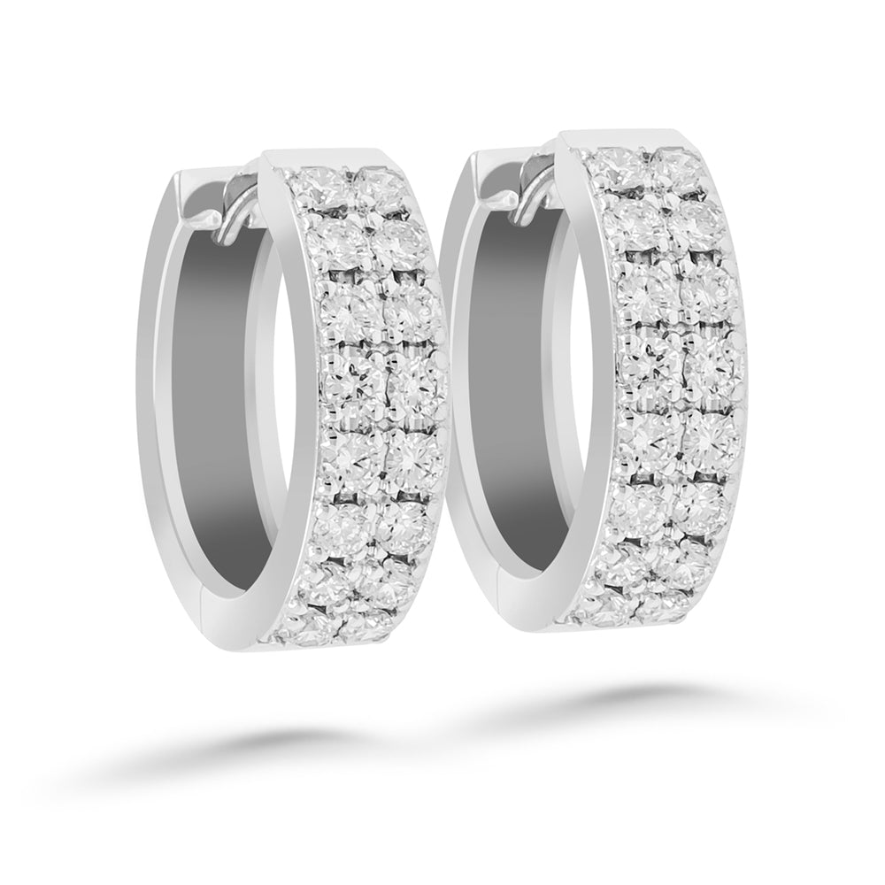 Silván timanttikorvakorut 0,64ct, 14K valkokultaa, Silván timanttikorut - Silván - Laatukoru