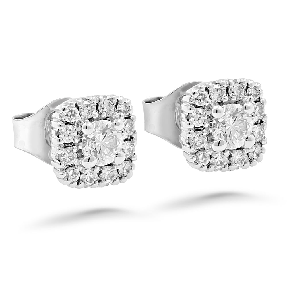 Silván timanttikorvakorut 0,48ct, 14K valkokultaa, Silván timanttikorut - Silván - Laatukoru