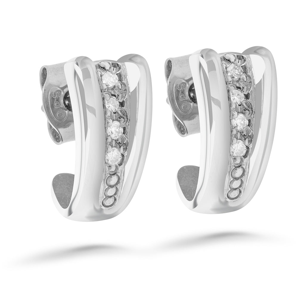 Silván timanttikorvakorut 0,10ct, 14K valkokultaa, Silván timanttikorut - Silván - Laatukoru