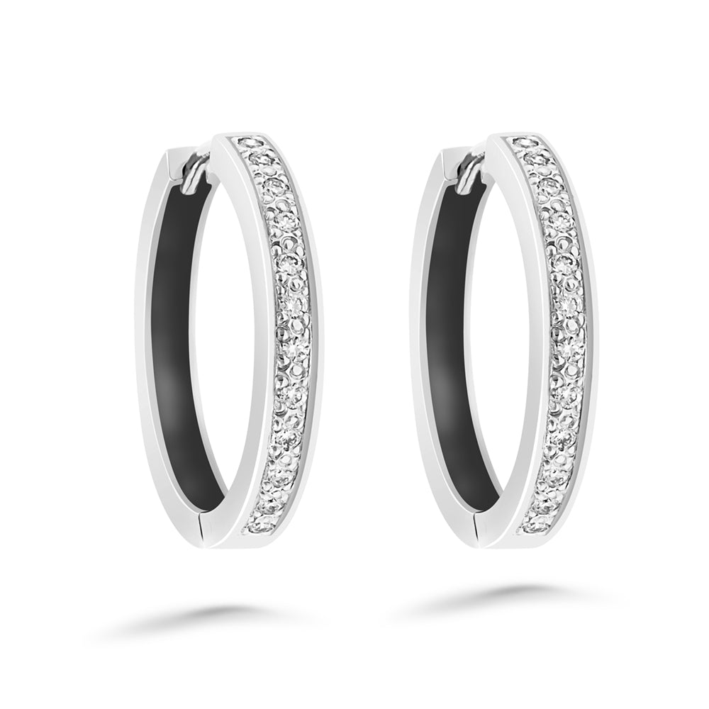 Silván timanttikorvakorut 0,24ct, 14K valkokultaa, Silván timanttikorut - Silván - Laatukoru