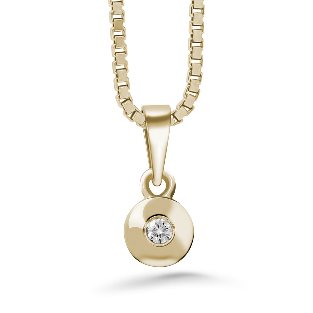 Silván timanttiriipus 0,05ct, 14K keltakultaa, Silván timanttikorut - Silván - Laatukoru