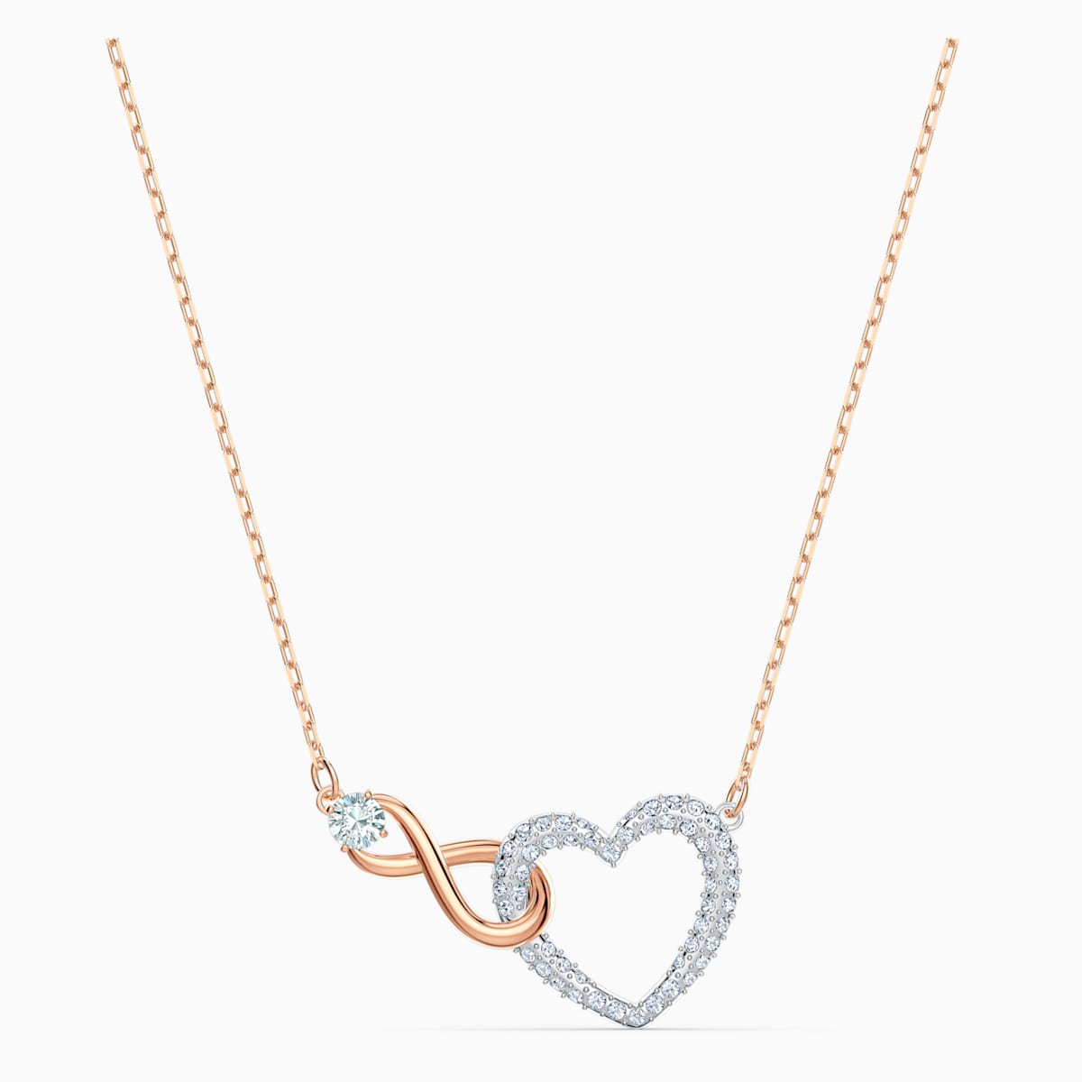 Swarovski Infinity kristalliriipus, rosekullan väri - Swarovski - Laatukoru