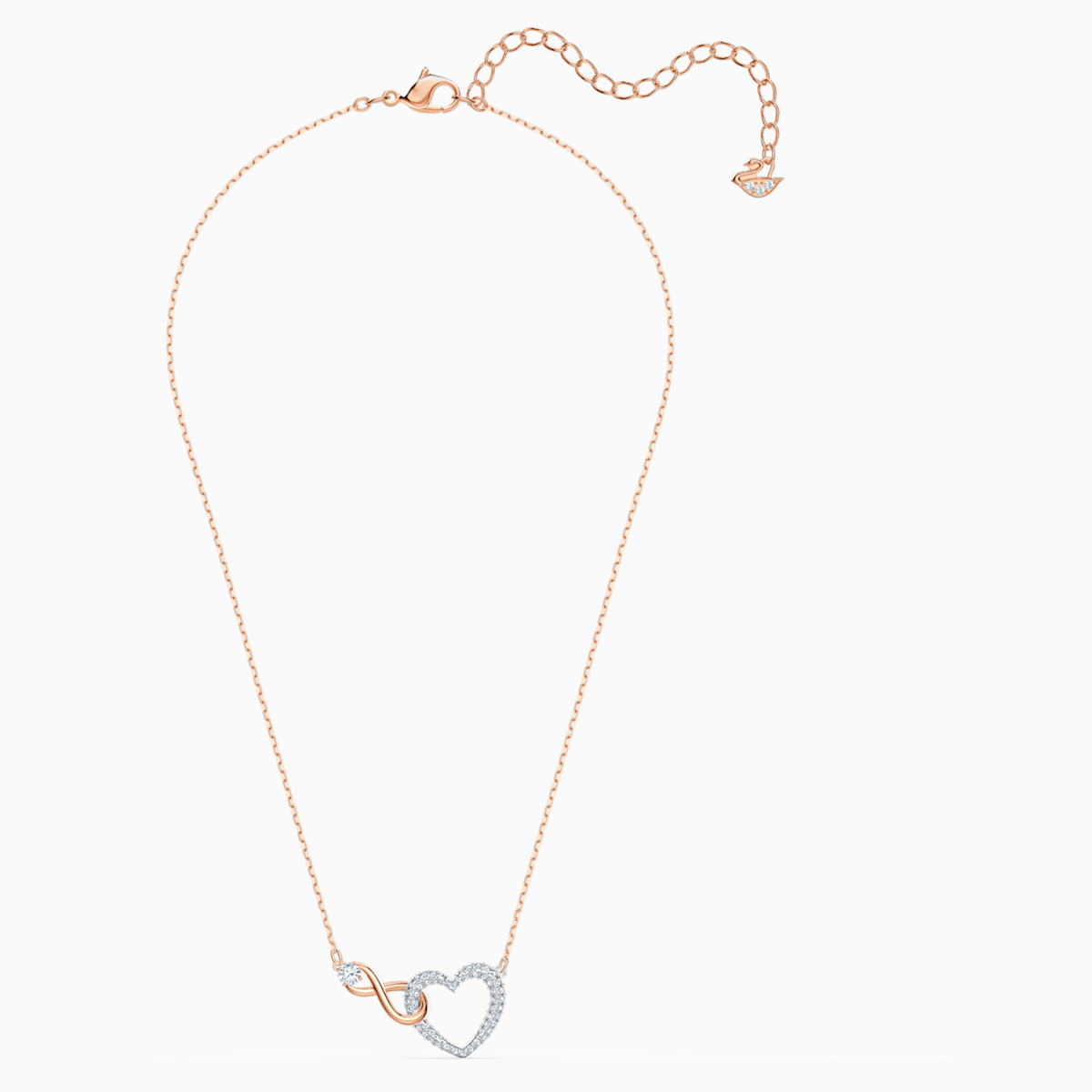 Swarovski Infinity kristalliriipus, rosekullan väri - Swarovski - Laatukoru