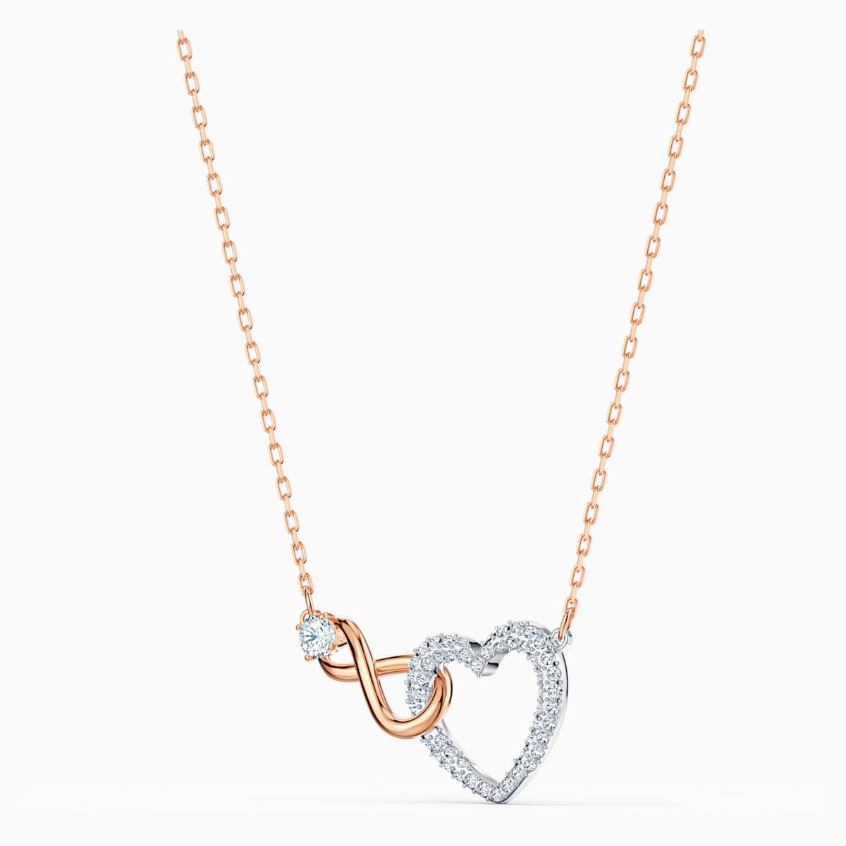 Swarovski Infinity kristalliriipus, rosekullan väri - Swarovski - Laatukoru