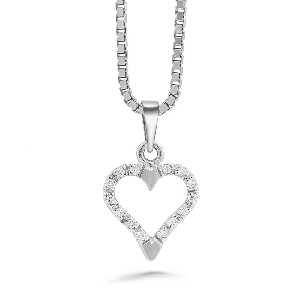 Silván timanttiriipus 0,10ct, 14K valkokultaa, Silván timanttikorut - Silván - Laatukoru