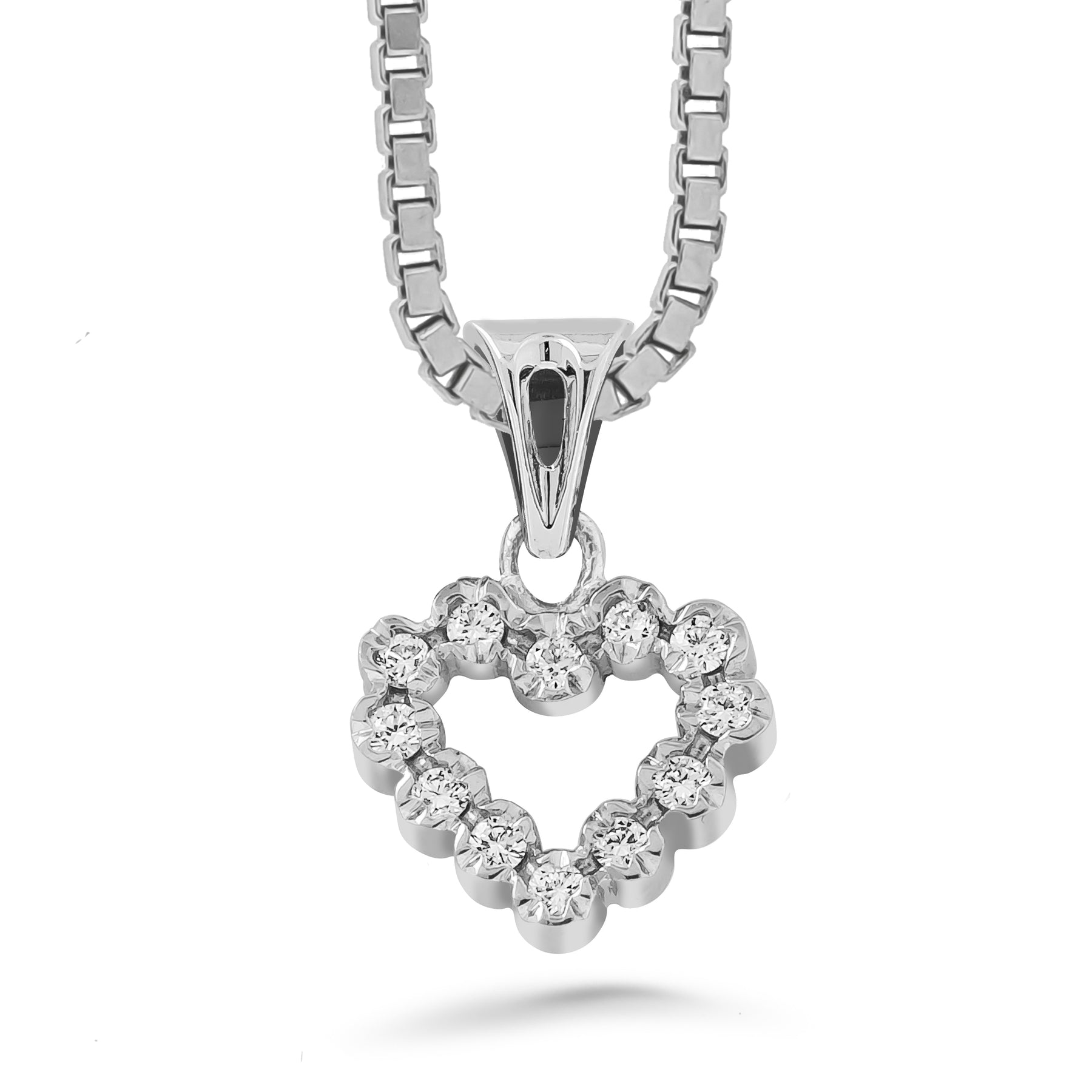 Silván timanttiriipus 0,12ct, 14K valkokultaa, Silván timanttikorut - Silván - Laatukoru