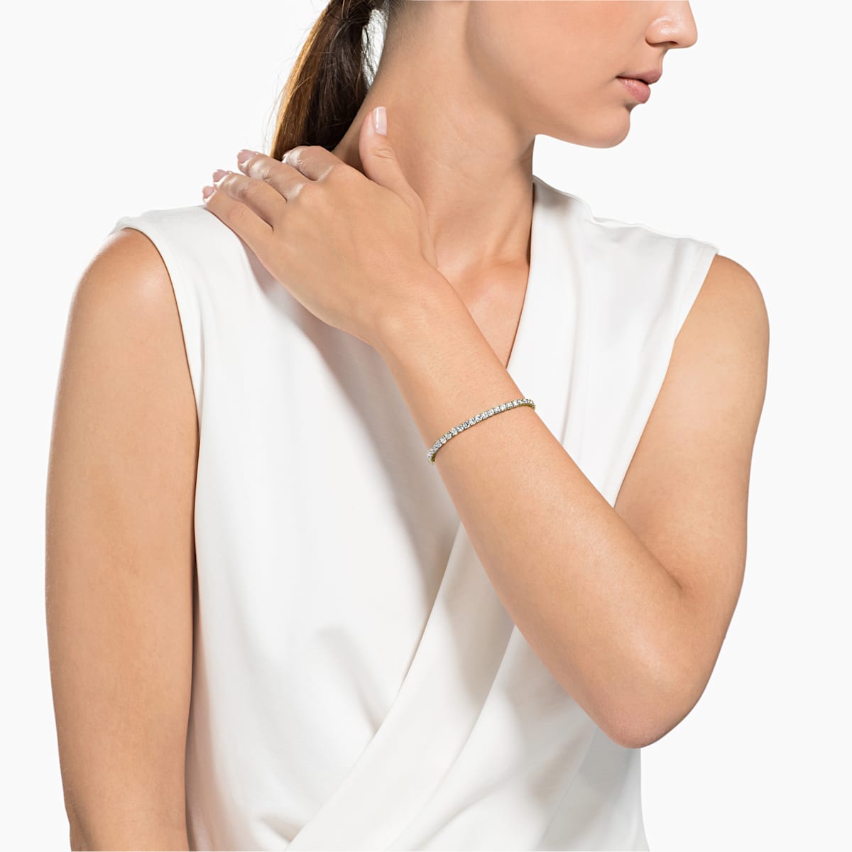 Swarovski Tennis Deluxe kristallirannekoru, kullanvärinen - Swarovski - Laatukoru