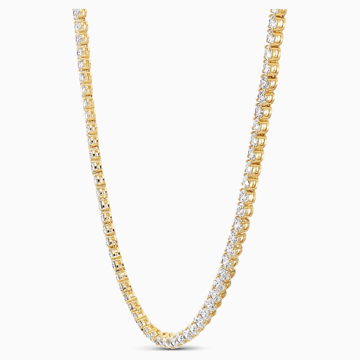 Swarovski Tennis Deluxe kaulakoru, keltakulta - Swarovski - Laatukoru