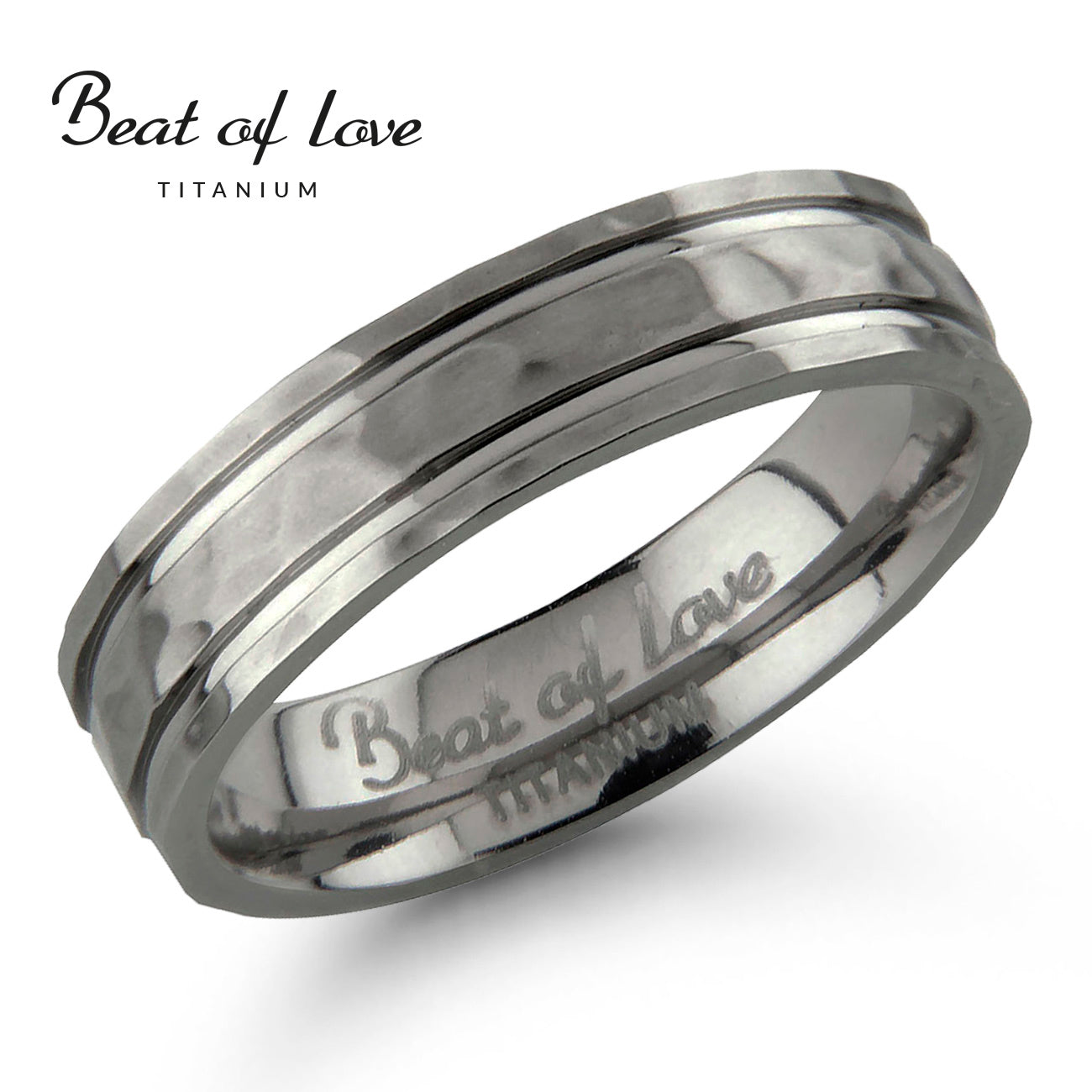 Beat of Love titaanisormus 5mm - Beat of Love - Laatukoru