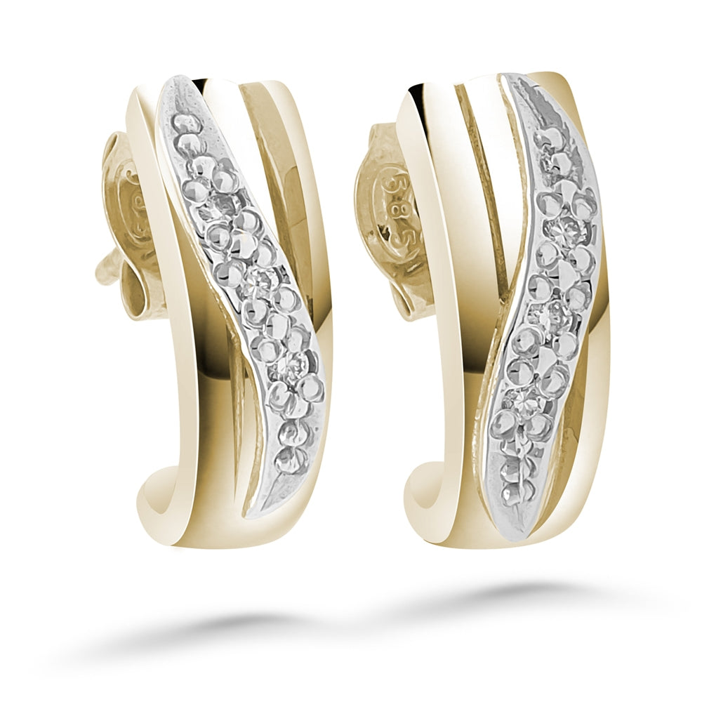 Silván timanttikorvakorut 0,06ct, 14K keltakultaa, Silván timanttikorut - Silván - Laatukoru
