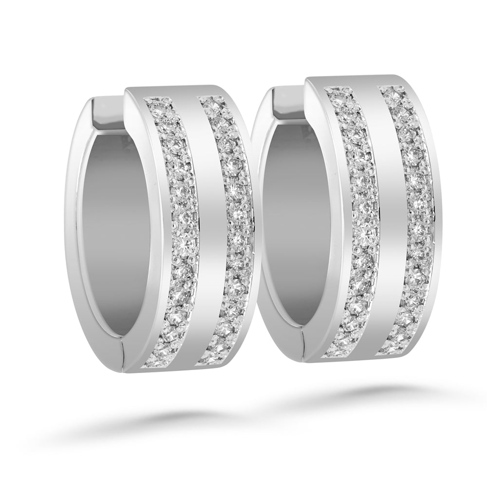 Silván timanttikorvakorut 0,52ct, 14K valkokultaa, Silván timanttikorut - Silván - Laatukoru