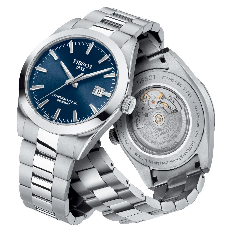 Tissot Gentleman Powermatic 80 Silicium T127.407.11.041.00, miesten rannekello - Tissot - Laatukoru
