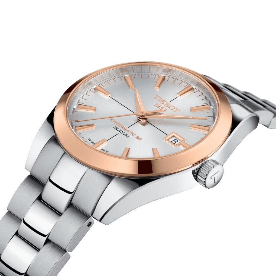 Tissot Gentleman Powermatic 80 Silicium T927.407.41.031.00 18K kulta, miesten rannekello - Tissot - Laatukoru