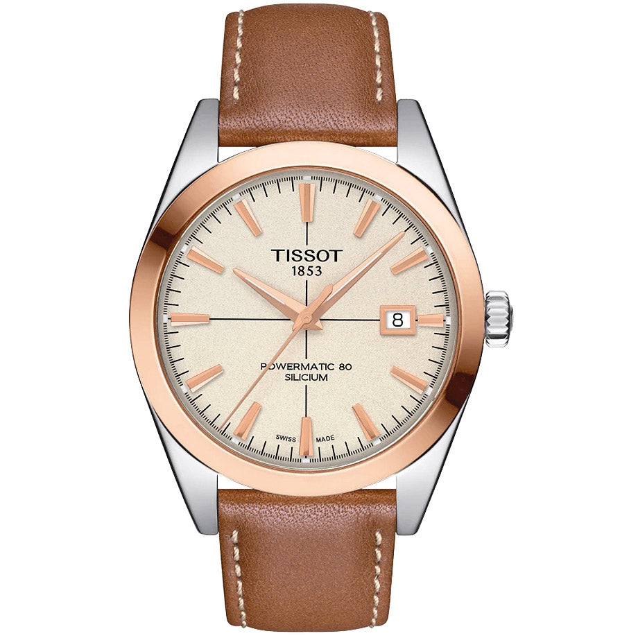 Tissot Gentleman Powermatic 80 Silicium T927.407.46.261.00 18K kulta, miesten rannekello - Tissot - Laatukoru