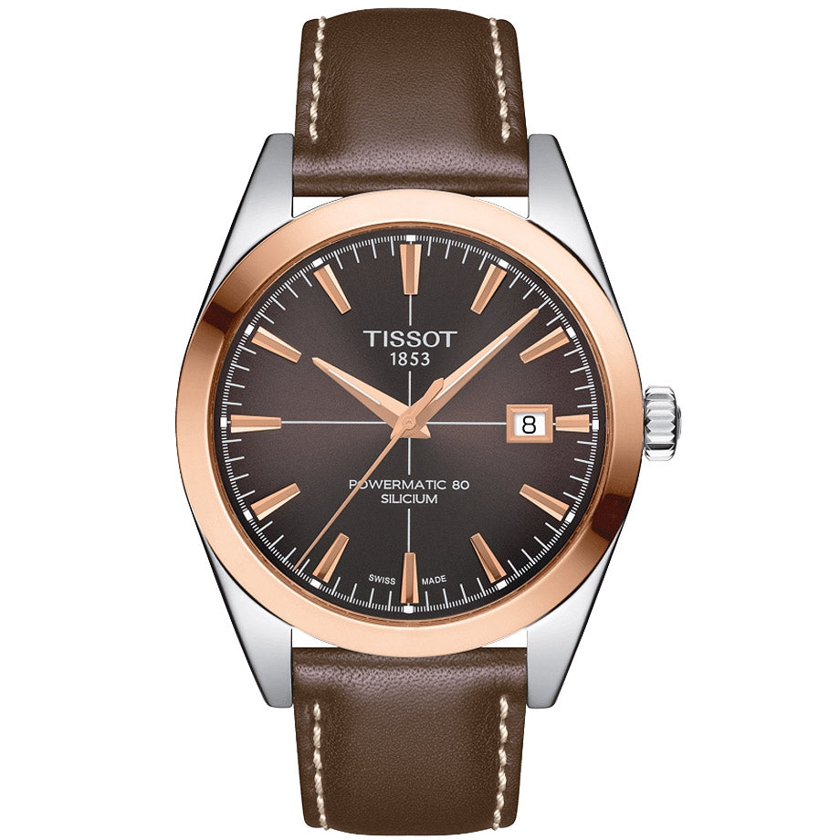 Tissot Gentleman Powermatic 80 Silicium T927.407.46.291.00 18K kulta, miesten rannekello - Tissot - Laatukoru