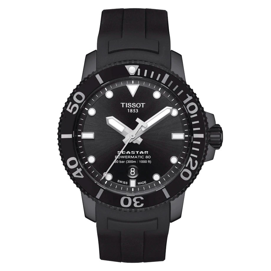 Tissot seastar 1000 all black clearance