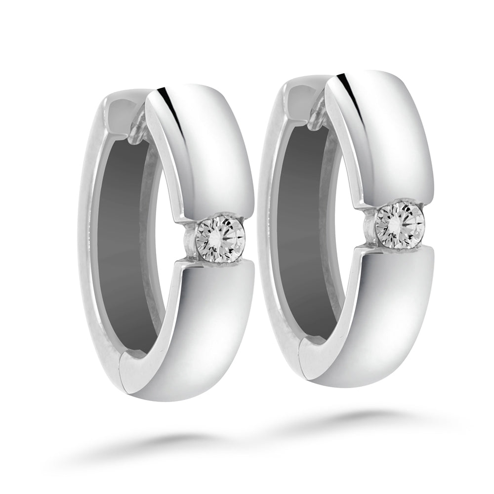Silván timanttikorvakorut 0,10ct, 14K valkokultaa, Silván timanttikorut - Silván - Laatukoru