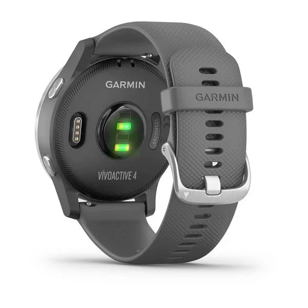 Garmin Vivoactive 4 harmaa ja hopea 45 mm, monilajiälykello 010-02174-02 - Garmin - Laatukoru