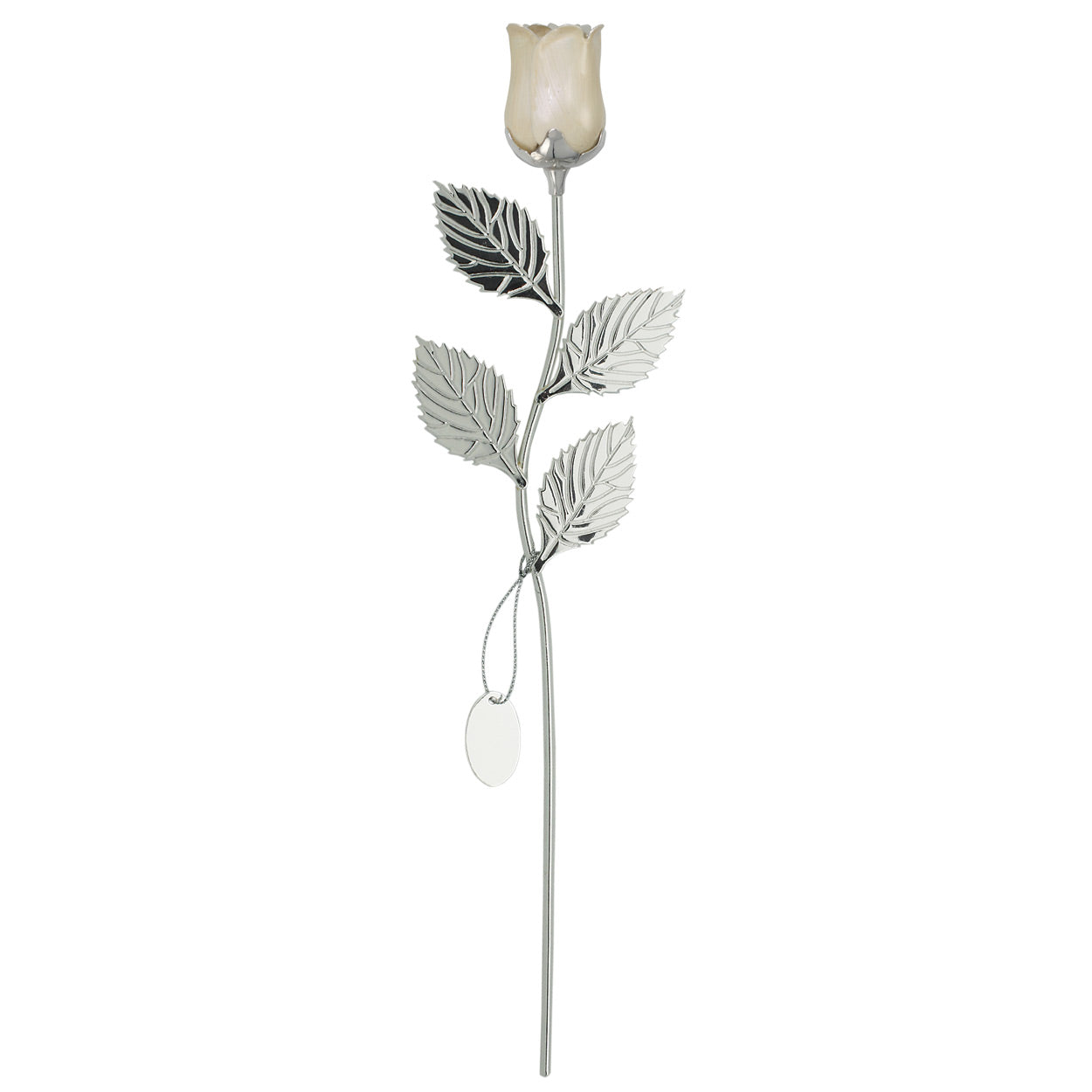 Juhlaruusu kaiverruslaatalla, valkoinen, 32 cm - Laatukoru - Laatukoru
