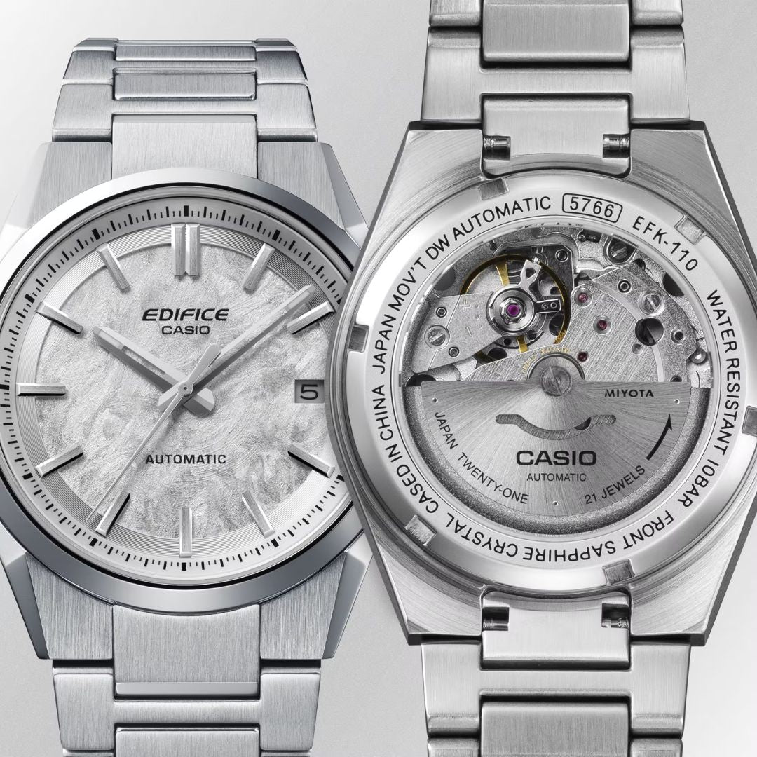 Casio EFK-110D-7AER miesten rannekello, hopea