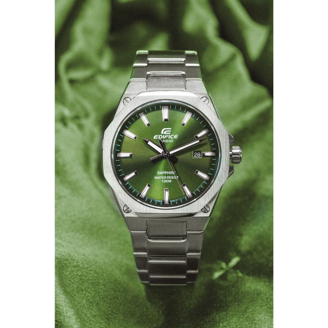 Casio EFR-S108D-3AVUEF miesten analoginen rannekello, vihreä