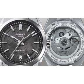 Casio Edifice Automatic EFK-100CD-1AER rannekello, läpinäkyvä takakansi