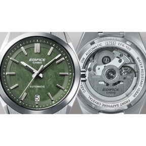 Casio Edifice Automatic EFK-100D-3AER miesten rannekello, läpinäkyvä takakansi