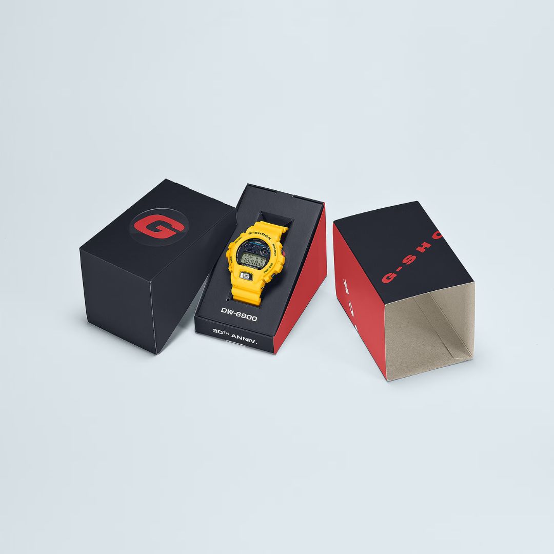 Casio G-Shock DW-6900TR-9ER keltainen digitaalinen rannekello