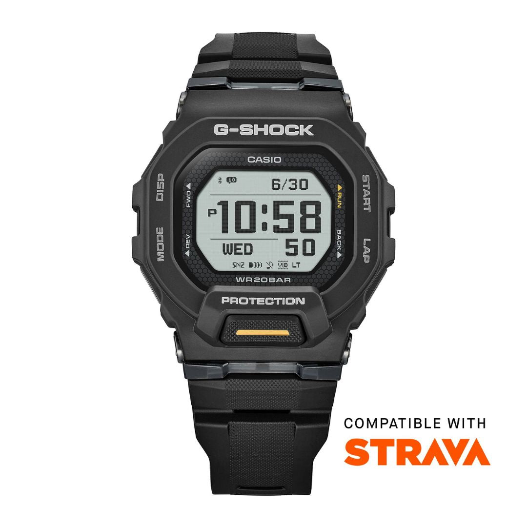 Casio G-Shock GBD-200-1A1ER urheilurannekello, musta