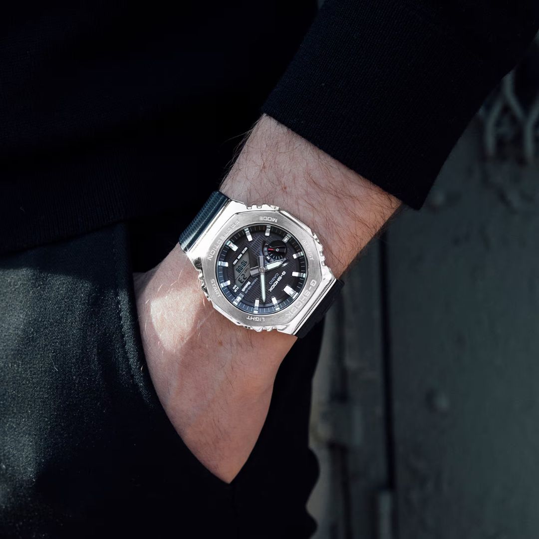 Casio G-Shock GBM-2100-1AER miesten anadigi-rannekello