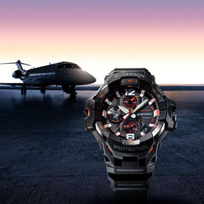 Casio G-Shock GR-B300-1A4ER rannekello ilmailuteemalla