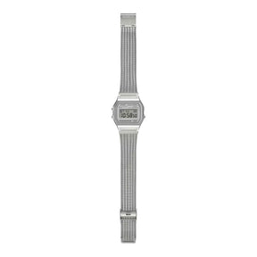 Casio Vintage A158WEM-7EF rannekello teräksisellä mesh-rannekkeella