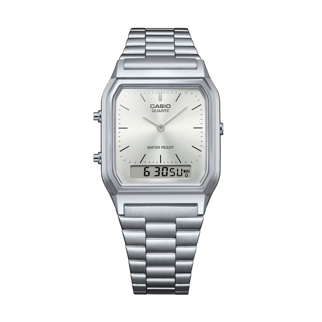 Casio Vintage AQ-230A-7AMQYES rannekello, anadigi-näyttö