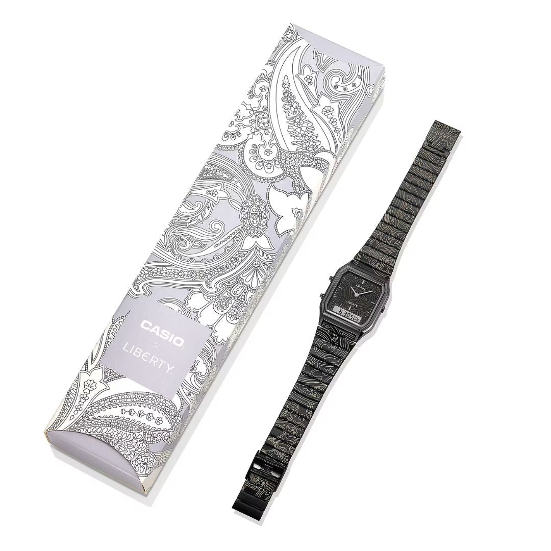 Casio Vintage x Liberty AQ-230EBLT-1AER rannekello, tuotepakkaus