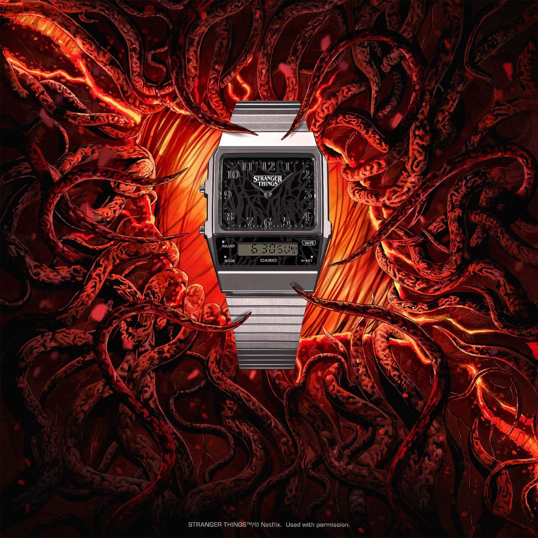 Casio Vintage AQ-800EST-1AER Stranger Things anadigi-rannekello