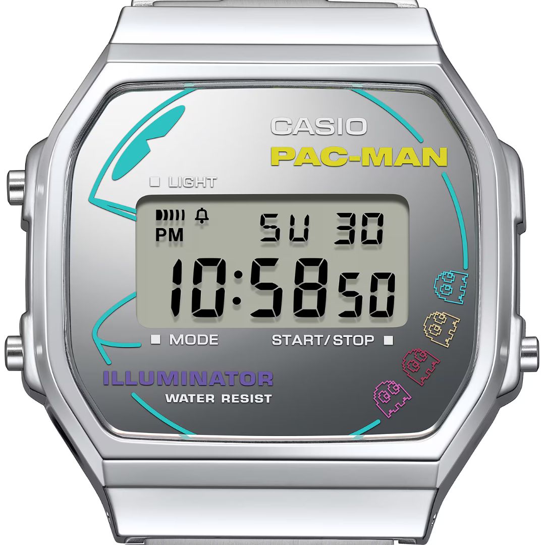 Casio Vintage x PAC-MAN A168WEPC-7AER rannekello, digitaalinen näyttö